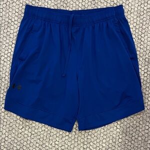 Under Armour Men's Blue Athletic Loose Fit Shorts Size XL